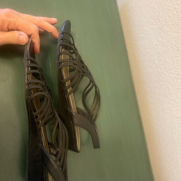 Impo Black Rogue Wedge Sandals - Size 10 - Picture 7 of 8